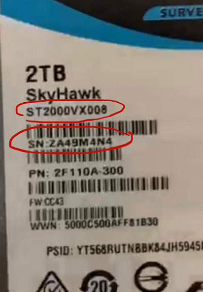 Harddisk CCTV baru tapi rusak