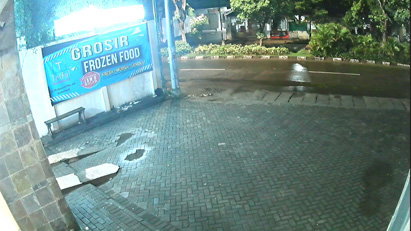 Hasil gambar kamera 5mp outdoor malam